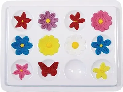 Produktbild von Blumenformer für die Gestaltung von 12 Blumen aus Modelliermasse oder Gumpaste