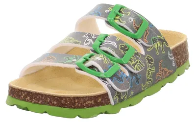 Produktbild von Superfit Jungen Fussbettpantoffel 1-800113 Hausschuhe, Grau Mehrfarbig 2050, 27