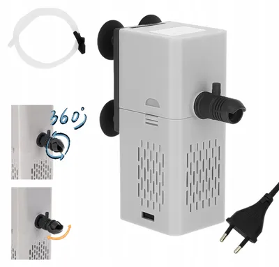 Obrázek produktu pro Vnitřní filtr do akvária Aqua Design Flow 500, s napěňováním vzduchu, regulace průtoku, 7 W, pro 40 až 80 l