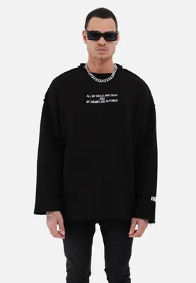 Produktbild von Sweater Basic Baumwolle Uni Sweatshirt Pullover  S Schwarz