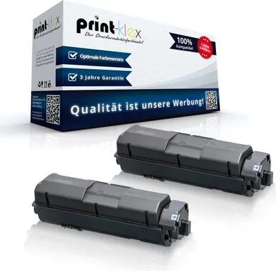 Produktbild von 2x Kompatible Tonerkartuschen für Kyocera ECOSYS M2040DN M2540DN M2540DNe 1T02S50NL0 TK 1170 K TK-1170 K TK1170K Schwarz Black - Office Print Serie