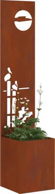 Obrázek produktu pro vidaXL Zahradní paraván, rezavý, 32 x 150 cm, z nerezové oceli odolné proti povětrnostním vlivům
