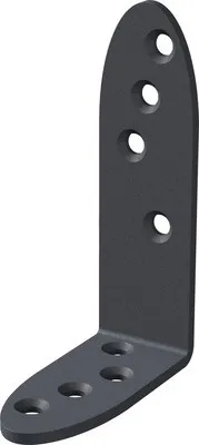 Produktbild von Balkenwinkel Ovado 120 x 80 x 35 mm grau Stahl verzinkt 1 Stück