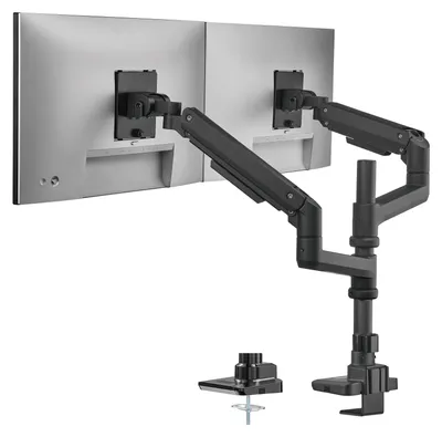 Produktbild von Duo Tischhalterung Monitor Halterung 2 Monitore höhenverstellbar mit Gasdruckfeder 17-79", Xantron PRO-P2GS