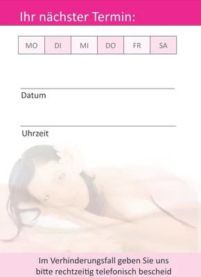 Produktbild von Premium Wellness Terminblock Set Magenta (24 Stück) - Hochwertige Terminblöcke für Ihre Kundentermine mit je 50 Terminblättern pro Block