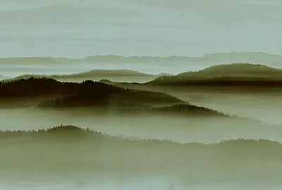 Produktbild von Tadessi Fototapete | Landschaft | 4.00 m x 2.70 m | Grün | Blau | Wandbild | Digitaldruck