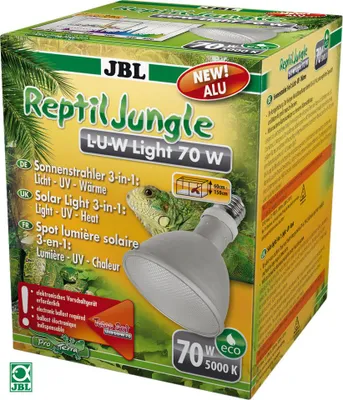 Immagine prodotto di JBL ReptilJungle L-U-W Light in alluminio 70 watt proiettore largo per terrari della foresta pluviale