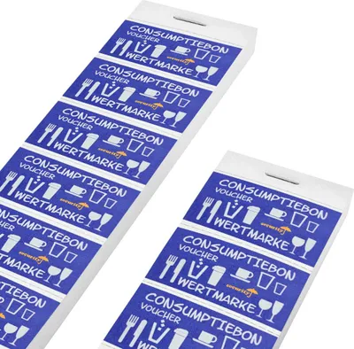 Produktbild von CombiCraft UV-geschützte Wertmarken in Blau - 1000 Stück