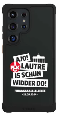 Produktbild von NIVOCASE Hülle für Samsung Galaxy S25 Ultra  Stoßfeste Handyhülle NIVOmax Case Schwarz 1. FC Kaiserslautern 1. FCK Pokal Finale 2024