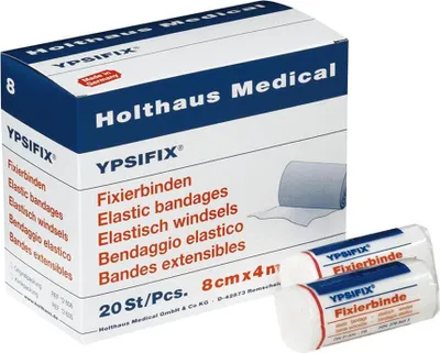 Produktbild von Holthaus Medical YPSIFIX Fixierbinde 8 cm x 4 m 20 Stück weiß