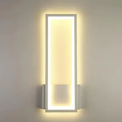 Productafbeelding van Comely LED Wandlamp Binnen, 16W, 2000LM, Moderne wandlamp, Acryl, Wit, 3000K – Wit, 32 cm, Warm licht, 3000K