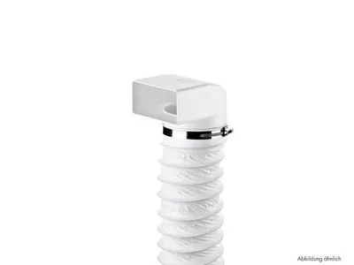 Produktbild von Naber N-URX 100 Umlenkstück 90° mit Flexschlauch, weiß, 1000 mm - Lüftungstechnik