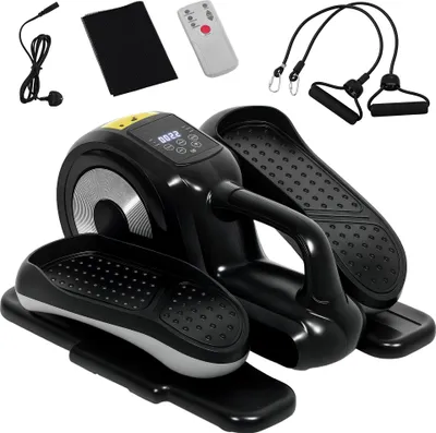 Obrázek produktu pro SPORTNOW trenažér na nohy, praktický pedálový trenažér, 12 programů, LCD displej, černý