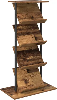 Produktbild von vidaXL Magazinregal mit Regal Altholz 68 x 40 x 123.5 cm Holzwerkstoff