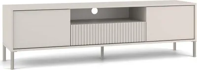 Produktbild von Moderner TV-Schrank Kamaro 164 cm – Slim, Kaschmirfarbe | Farbe: Kaschmir | Größe: 164x40x47 cm