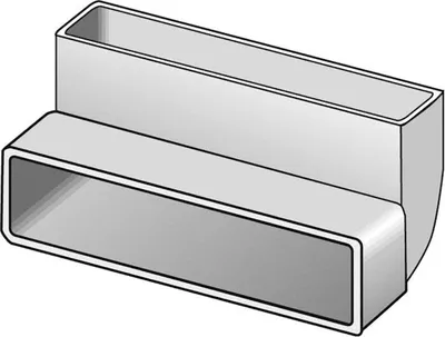 Produktbild von Helios Flachkanalbogen 60712 senkrecht