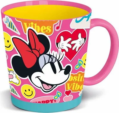 Productafbeelding van Becher, Minnie Mouse, bloemenmotief, inhoud 410 ml, kunststof