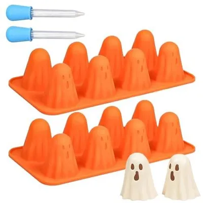 Zdjęcie produktu dla Formy silikonowe ducha halloween do czekolady galaretki 2 sztuki