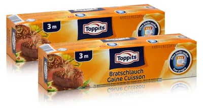 Produktbild von 2x Toppits Aroma Bratschlauch 3 m - Ofen bleibt sauber