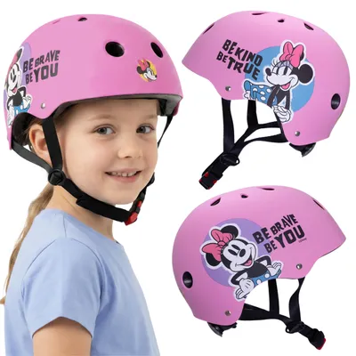 Produktbild von DISNEY Minnie Mouse Kinder Fahrradhelm, sportlich, verstellbar, Größe 52–56 cm, rosa