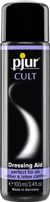 Produktbild von pjur CULT Dressing Aid - Latex Anziehhilfe für ein besonders angenehmes Tragegefühl auf der Haut - auch für Gummi (100ml)