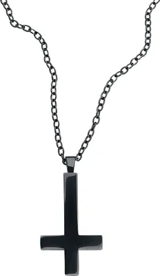 Produktbild von etNox hard and heavy Halskette Uni Petruskreuz schwarz Standard