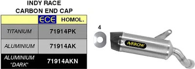 Immagine prodotto di Marmitta slip-on ARROW indy-race in alluminio e fondello per Kawasaki Ninja 1000 sx tourer