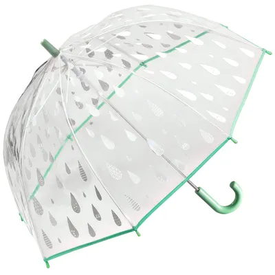 Produktbild von Kinderregenschirm Transparent Durchsichtig Glockenschirm Farbwechsel