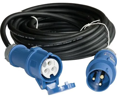 Productafbeelding van WK CEE verlengkabel voor rubber, 02152, 3-polig, 10 meter, met stekker