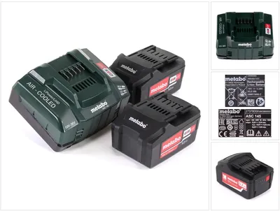 Zdjęcie produktu dla Metabo battery set 2 x 5,2ah + charger