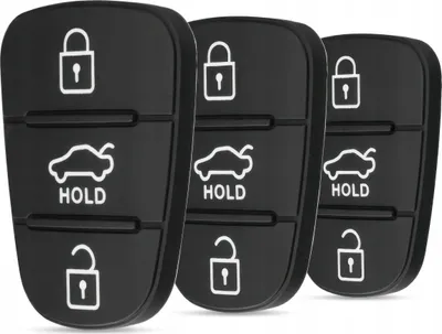 Produktbild von 3X Gummiknöpfe für Schlüssel Fernbedienung Hyundai Kia Hold