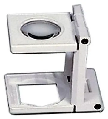 Produktbild von Standlupe 9827, 5-fache Vergrößerung, zusammenklappbar, bikonvexe Linse, 52x52x40 mm