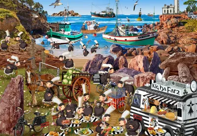 Image de Puzzle Grafika Les Bigoudènes - 1000 pièces jeu de construction coloré