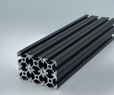Produktbild von Aluprofil 30x30 Nut 8 -6x 2000mm schwarz AlClipTec (Bosch kompatibel)