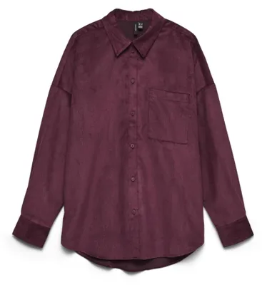 Zdjęcie produktu dla Vero Moda 10317194_1015_62, Koszula męska, Damski, Bordowy, L, 1 szt., Max. shrinkage 5%; Wash with similar colours