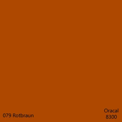 Produktbild von DIN A4 Oracal 8300 Transparent Cal – 32 Farben, Plotterfolie für Glas & Fenster, DIY Folie 1 Stk. 079Rotbraun