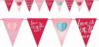 Produktbild von Liebe Love is in the air Wimpelkette 270 cm