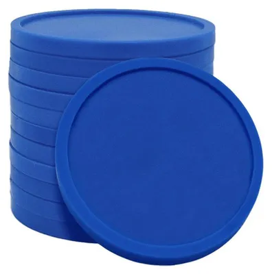 Image de Grand emballage : jetons CombiCraft vierges / jetons de consigne de couleur bleue foncée  – diamètre de 29 mm – 1000 pièces