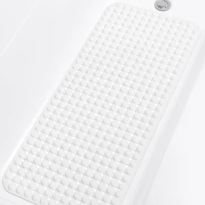 Immagine prodotto di Tappetino antiscivolo per la doccia, dimensioni 91 x 41 cm, con ventose e fori di scarico