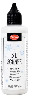 3D-Schnee-Strukturpaste 82 ml, weiß, für Schneedekoration