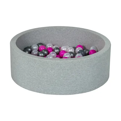Produktbild von Bällebad Spielplatz + 200 Bälle Perle, Rosa, Silber