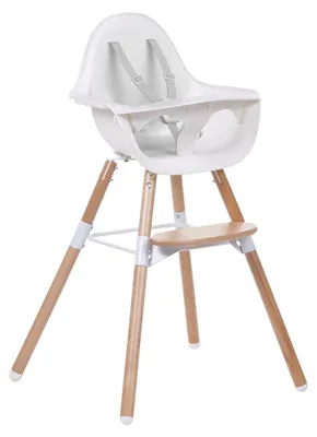 Obrázok produktu pre Childhome Evolu 2 v 1 detská stolička nature/biela
