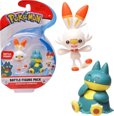 Produktbild von Pokemon Battle Figure Pack - Munchlax a Scorbunny