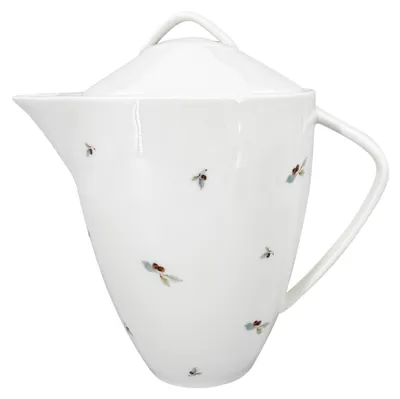 Zdjęcie produktu dla Porcelanowy czajniczek Berries 1600 ml, zielony/czerwony