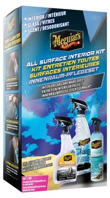 Produktbild von Meguiar's Innenraum-Pflegeset 4-teilig, Reiniger, Glasreiniger & Lufterfrischer