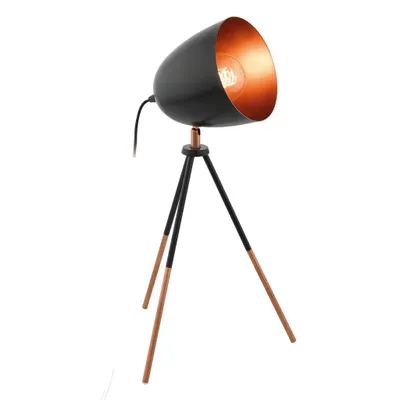 Immagine prodotto di EGLO CHESTER lampada da tavolo nera e rame 49385