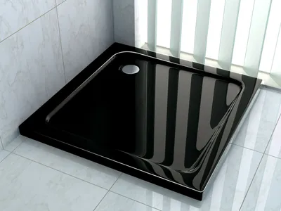 Produktbild von Duschtasse 90 x 90 cm (schwarz)