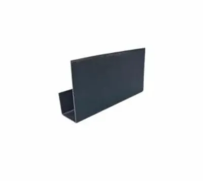Produktbild von Alu U-Profil ungleich A 20mm B 10mm C 10mm Anthrazit 1 Meter 0,7mm einseitig farbig | Abdeckprofil Kantenschutz