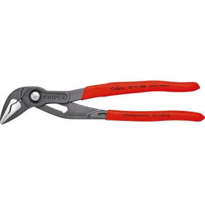 Zdjęcie produktu dla Knipex 87 51 250, Szczypce do rur, 3,2 cm, 3,4 cm, Stal chromowo-wanadowa, Czerwony, 250 mm