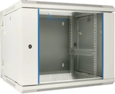 Zdjęcie produktu dla Extralink Rackmount cabinet 9U 600x600 AZH Gray wall mounted  swing type
